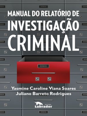 cover image of Manual do relatório de investigação criminal
